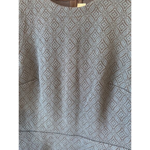 Ann Taylor Loft Petite Sleeveless Textured Blue Fit & Flare Dress Size OOP NWT - Picture 2 of 8